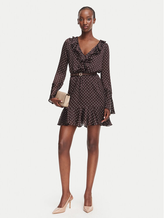 Guess Guess Igapäevane kleit W6YK35 W2959 Pruun Regular Fit