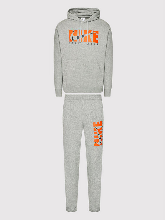 Nike Nike Treniņtērps Sportswear Graphic DD5242 Pelēks Regular Fit
