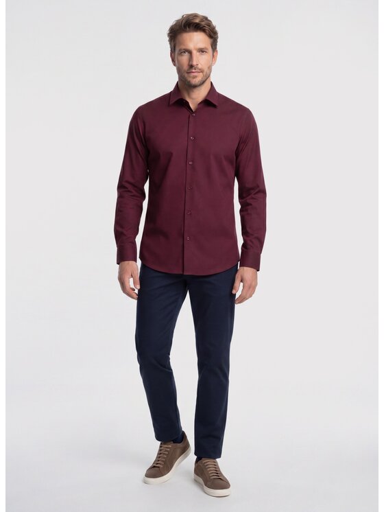 Pako Lorente Pako Lorente Koszula P26WF-1X-027 Bordowy Slim Fit