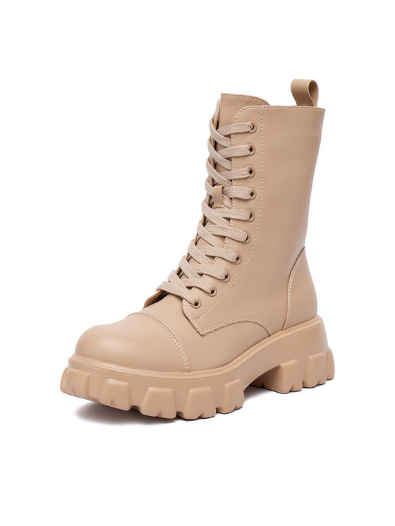 DeeZee DeeZee Schnürschuhe 1709-1 Beige