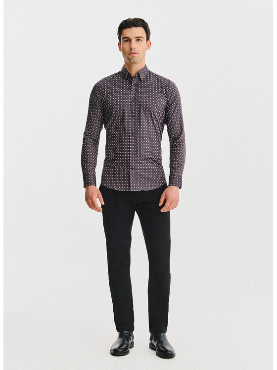 Pako Lorente Pako Lorente Koszula P25WF-1X-027 Brązowy Slim Fit