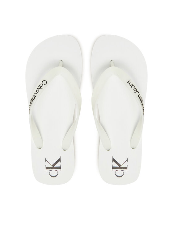 Calvin Klein Jeans Žabky Beach Sandal Transparent Tpu YW0YW01829 Biela