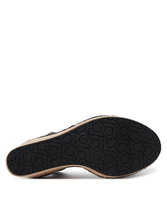 Calvin Klein Calvin Klein Espadrile Wedge Sandal 70 - He HW0HW02376 Negru
