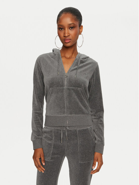 Juicy Couture Juicy Couture Majica dugih rukava Robertson JCAP176 Siva Slim Fit