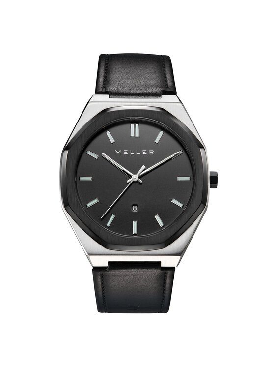 Meller Meller Zegarek 8PN-1BLACK Srebrny