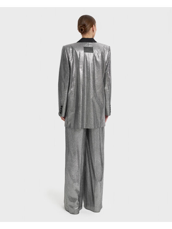 OPRA OPRA Marynarka OP-AZZA-SILBK Czarny Regular Fit
