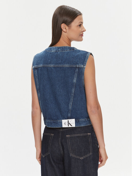 Calvin Klein Jeans Calvin Klein Jeans Weste J20J222471 Blau Regular Fit
