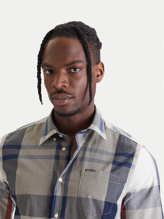Barbour Barbour Camicia Harris MSH5071TN40 Grigio Tailored Fit