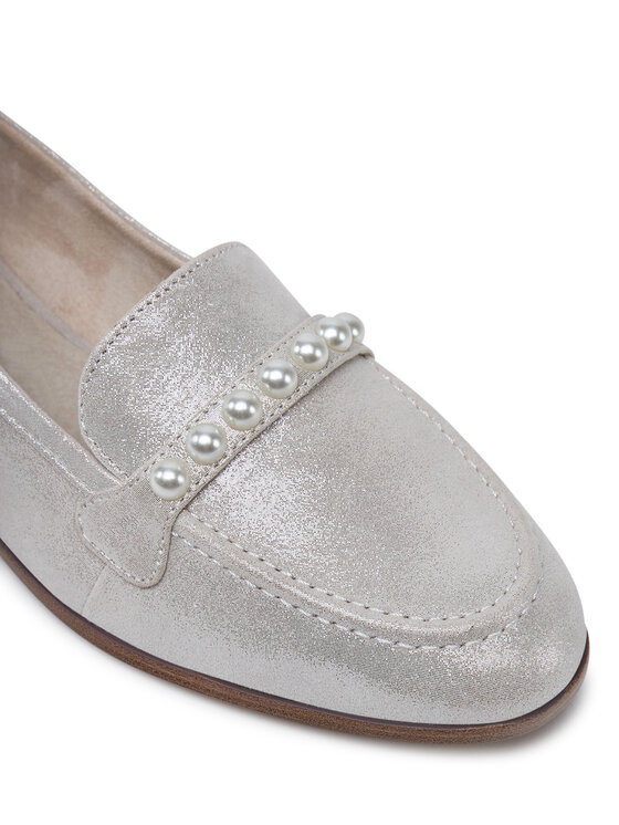 Tamaris Tamaris Loafersy 1-24220-44 Stříbrná