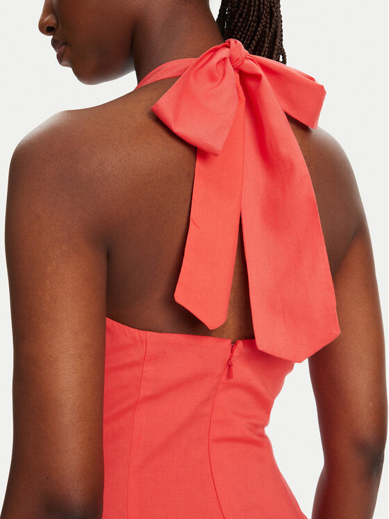 BARDOT BARDOT Cocktail obleka Marabella Halter 59803DB1 Koral Regular Fit