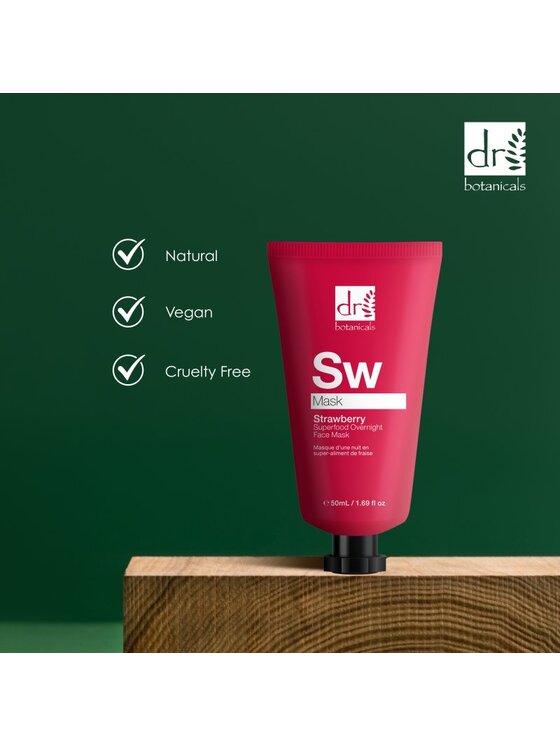 Dr Botanicals Dr Botanicals Maseczka na noc z truskawką Maska do twarzy