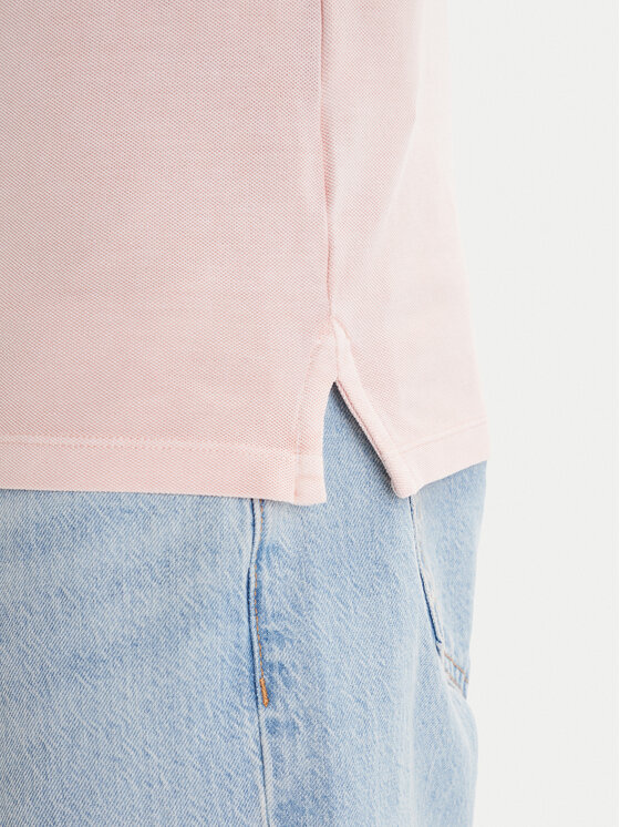 Guess Guess Тениска с яка и копчета F6GP03 K9WF1 Оранжев Slim Fit