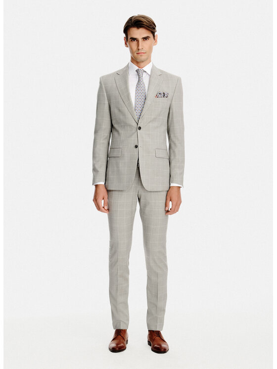 Pako Lorente Pako Lorente Marynarka P26SP-3G-026 Szary Slim Fit