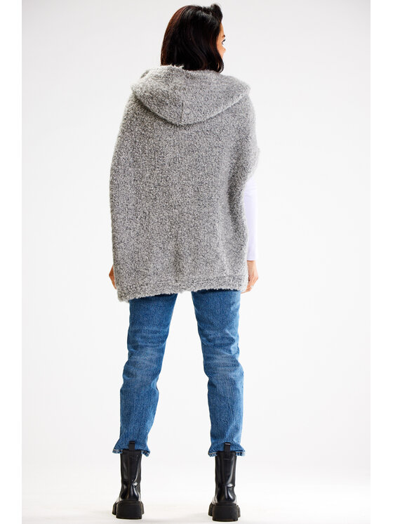 Awama Awama Kardigan A616 Šedá Basic Fit