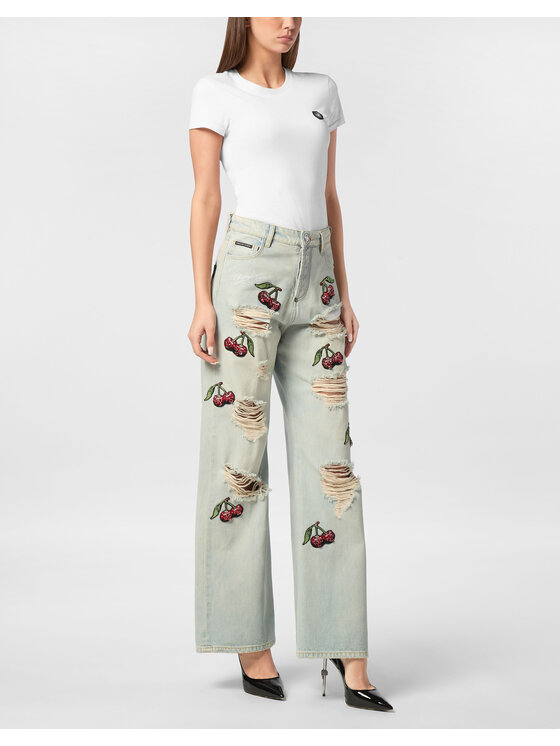 PHILIPP PLEIN PHILIPP PLEIN Jeansy 24299 Niebieski Skater Fit