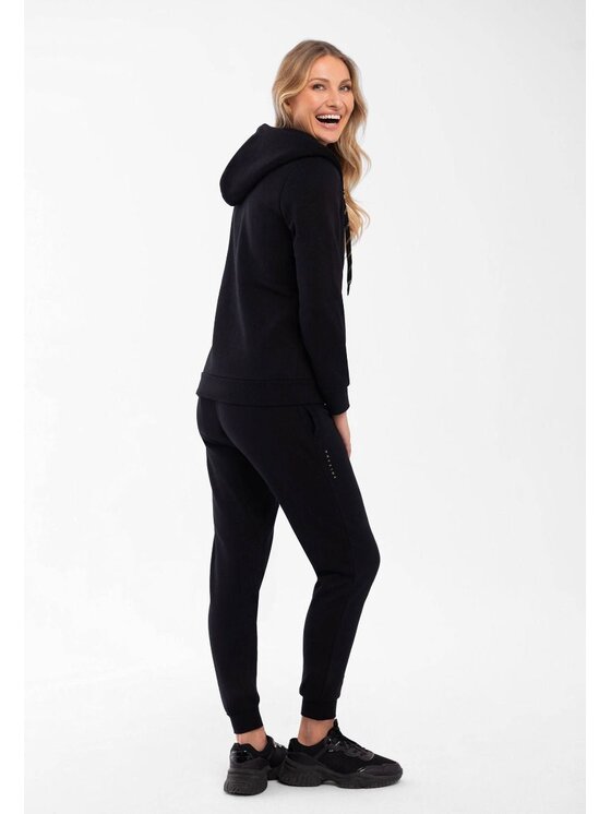 Volcano Volcano Spodnie dresowe N-MONSI Czarny Regular Fit