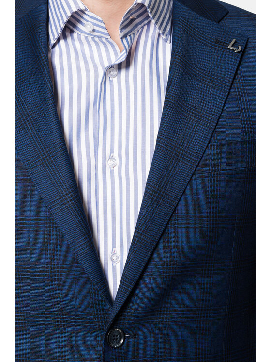 Lancerto Lancerto Garnitur GA073222000004 Granatowy Slim Fit