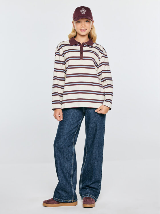 BIG STAR BIG STAR Bluzka BERENIKA Kremowy Comfort Fit