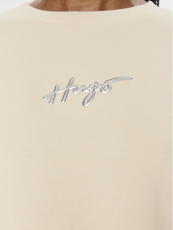 HUGO Hugo Džemperis Classic 50508558 Smėlio Relaxed Fit
