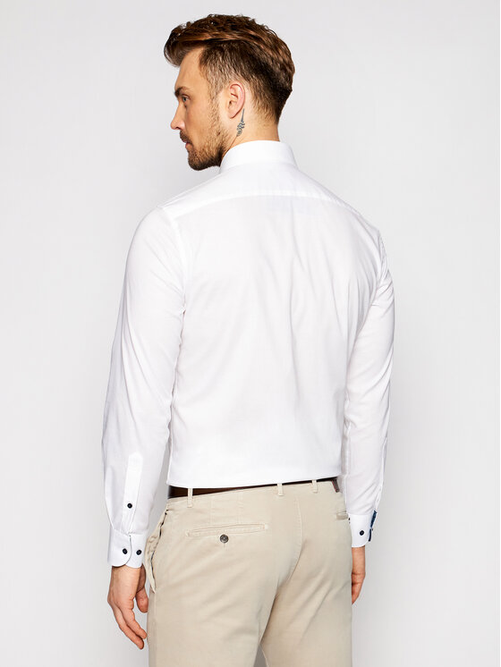 Camicia Plain MW0MW16490 Bianco Regular Fit