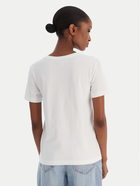 Calvin Klein Jeans Calvin Klein Jeans Tricou Ss Monogram Vnk LV047B205G Alb Regular Fit