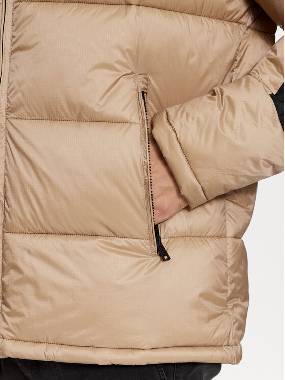 Champion Champion Demisezoninė striukė Hooded Jacket 219190 Smėlio Regular Fit