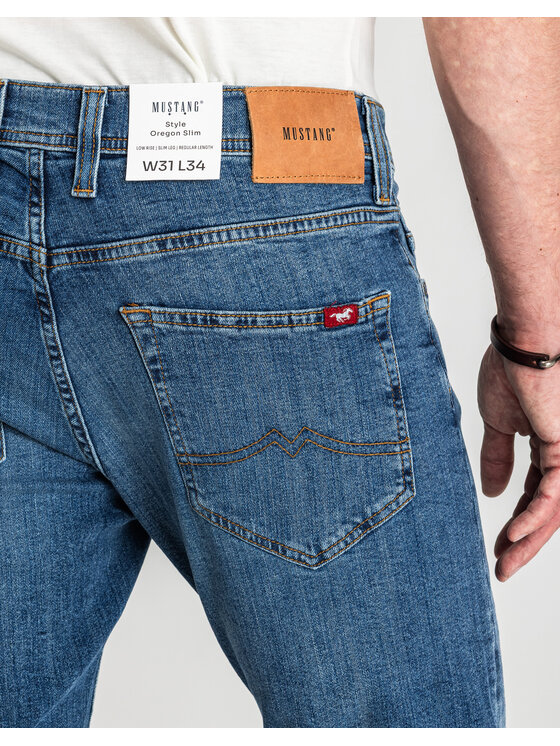 Mustang Mustang Jeansy OREGON SLIM Niebieski Slim Fit