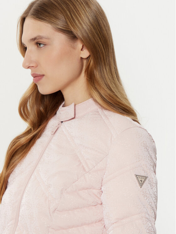 Guess Guess Kurtka puchowa W5RL00 WGV30 Różowy Regular Fit