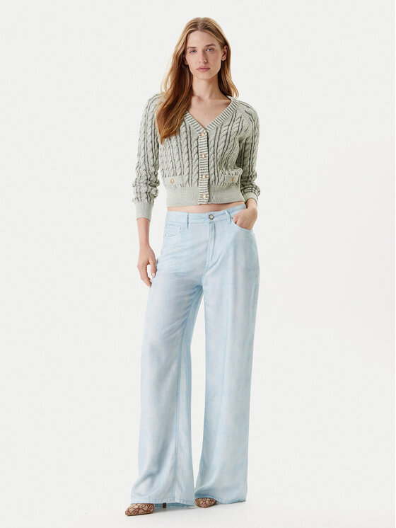 Guess Guess Bavlnené nohavice 176485 Modrá Slim Fit