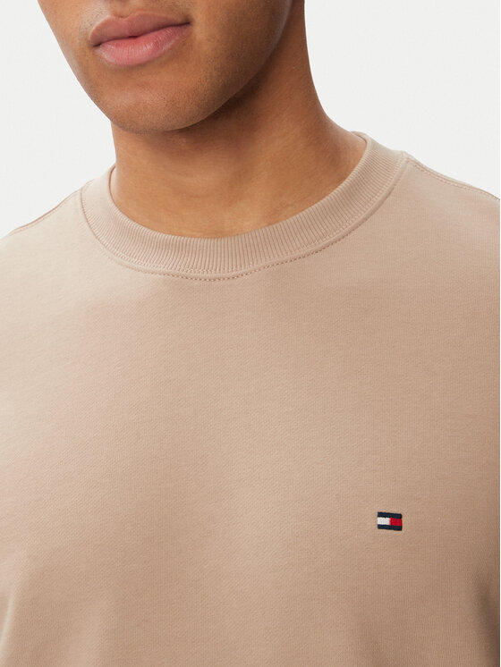 Tommy Hilfiger Tommy Hilfiger Суитшърт Essential Terry MW0MW37237 Бежов Regular Fit