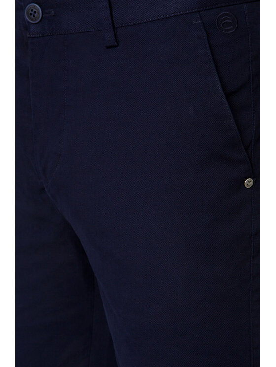Lancerto Lancerto Chinosy Dennis Granatowy Regular Fit