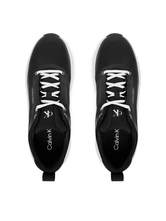 Calvin Klein Calvin Klein Sneakersy Chunky Runner Laceup Mix Aop YW0YW02077 Černá