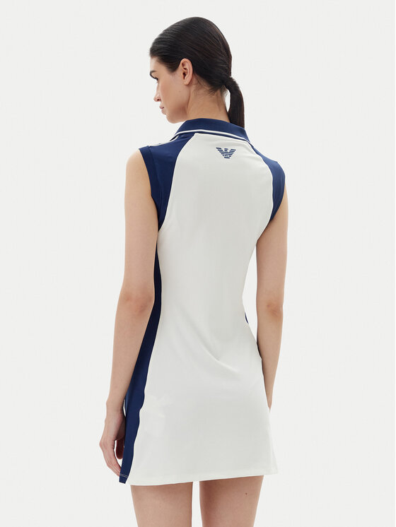 EA7 Emporio Armani EA7 Emporio Armani Tenniskleid 7W000326 AF13282 M0058 Weiß Slim Fit