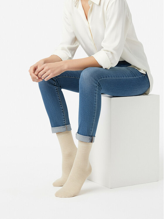 Nine West Nine West Skarpety krótkie CEO_BR_NW_25080_W_AW25 (3 PACK) Kolorowy