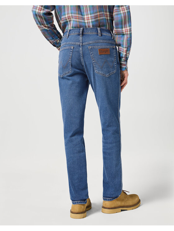 Wrangler Wrangler Jeansy TEXAS SLIM Niebieski Regular Fit