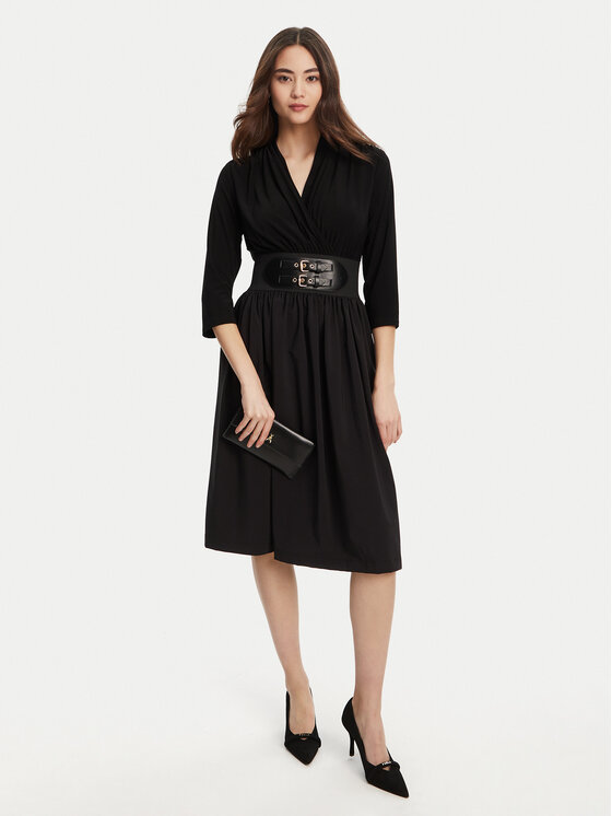 Joseph Ribkoff Joseph Ribkoff Φόρεμα κοκτέιλ 253185 Μαύρο Regular Fit
