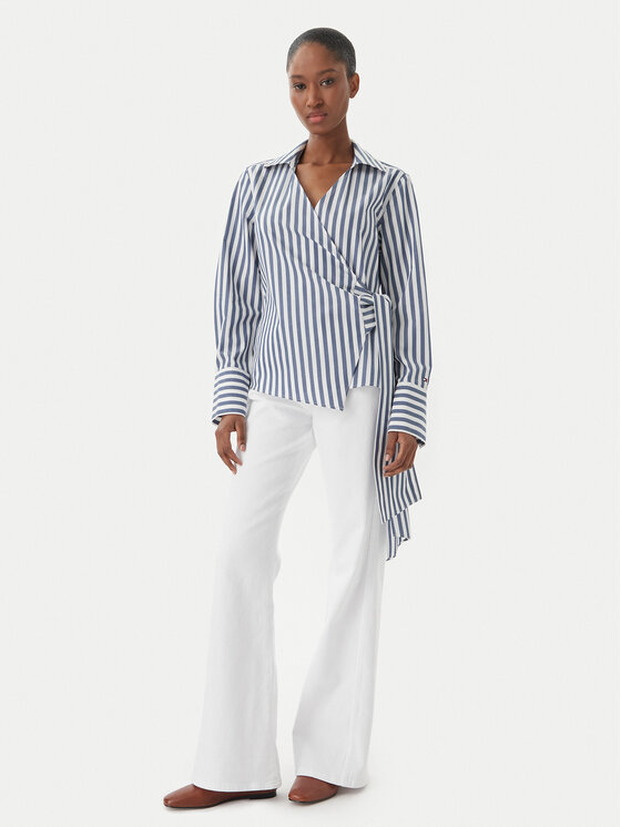 Tommy Hilfiger Tommy Hilfiger Krekls WW0WW49650 Zils Slim Fit