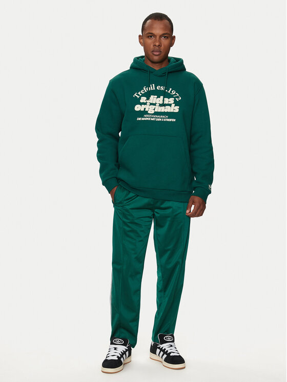 adidas adidas Bluza Graphic IS1412 Zielony Loose Fit
