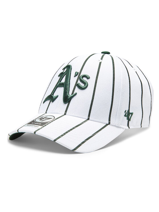 Șapcă 47 Brand MLB Oakland Athletics Bird Cage 47 MVP B-BDCG18WBV-WH Alb