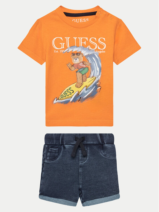 Komplet t-shirt i spodenki Guess