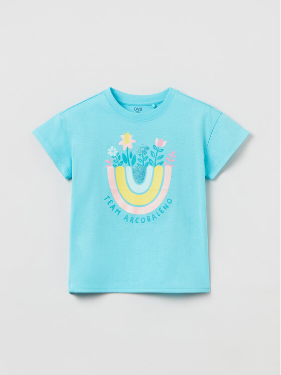 OVS Тишърт 1764480 Тъмносин Regular Fit