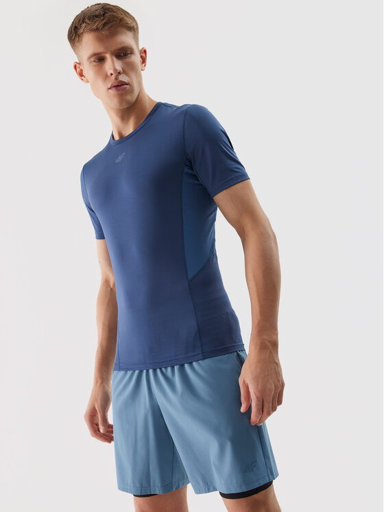 4F 4F Športové kraťasy 4FWSS24TFSHM574-33S Modrá Regular Fit