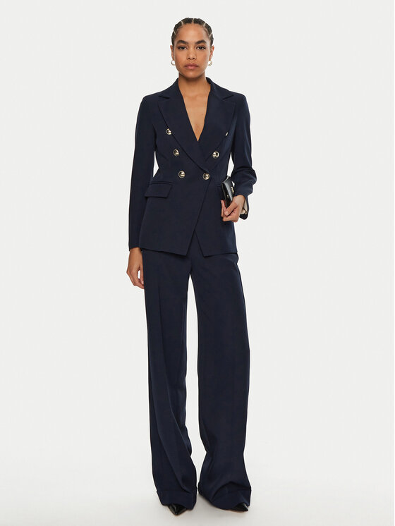 Maryley Maryley Marynarka 24IB139/43BL Granatowy Regular Fit