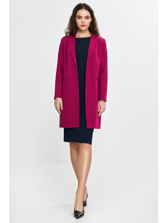 NIFE NIFE Sukienka codzienna S266 Granatowy Fitted Fit