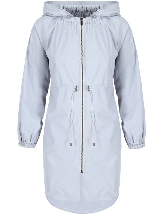 Perso Perso Płaszcz przejściowy typu parka Szary Slim Fit