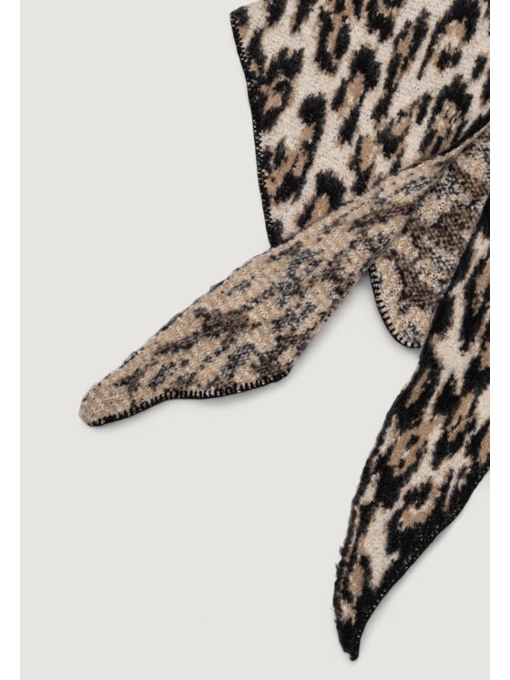 Pieces Pieces Sciarpa Pcjanimal Triangle Scarf Bc Beige