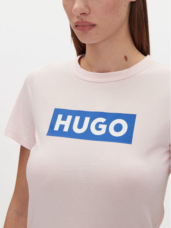 HUGO HUGO T-Shirt Classic Tee_B 50510772 Różowy Slim Fit