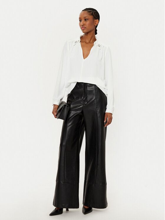 BARDOT BARDOT Pantaloni in similpelle 58936PB Nero Slim Fit
