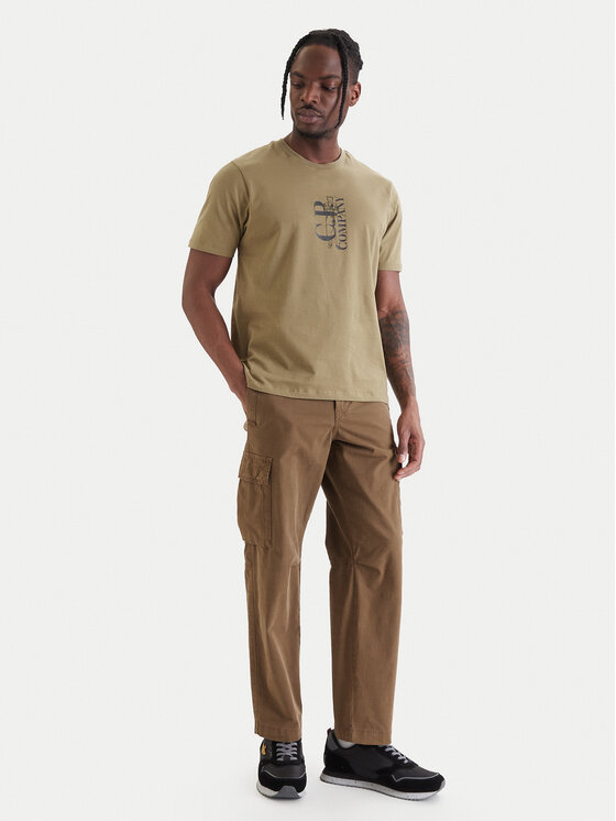 C.P. Company C.P. Company Tricou 20CMTS084A005100W Verde Regular Fit