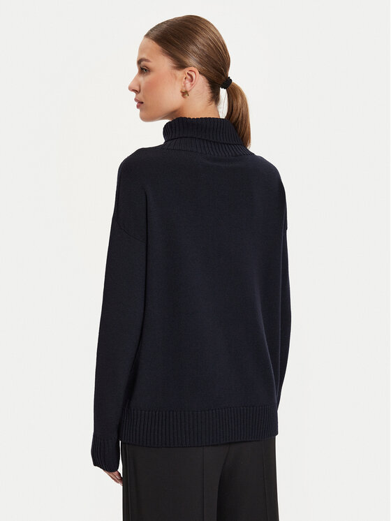 Max Mara Leisure Max Mara Leisure Rollkragenpullover Superbo 2426366148 Dunkelblau Relaxed Fit